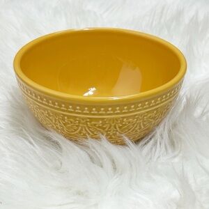 World Market golden yellow discontinued dish bowl